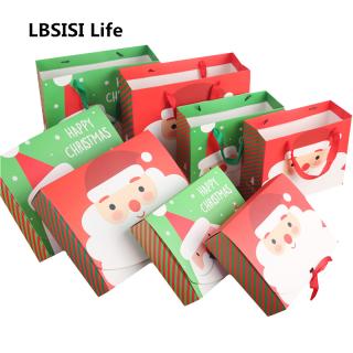 LBSISI Life Christmas Gift Box Paper Santa Claus Snowman Candy Cookie_1